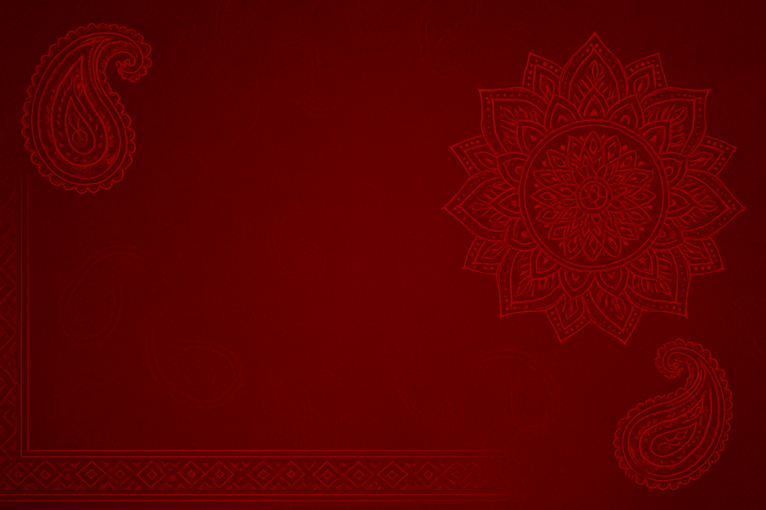 a basic red Indian background